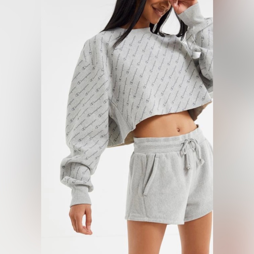 Champion Logo crop top sweat Shirt S:M